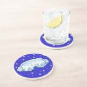 Dessous De Verre En Grès Ski Goggers Snowflake Dance (Côté)