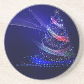 Dessous De Verre En Grès Slippery Joe numériquement rendu sapin de Noël bea (Devant)