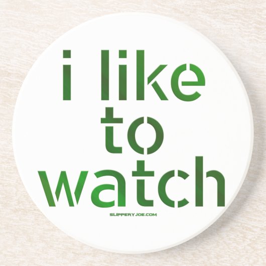 Dessous De Verre En Grès SlipperyJoe's Like to Watch Voyeurism peeping Tom (Devant)