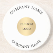 Dessous De Verre En Grès slogan du logo de l'entreprise (Devant)