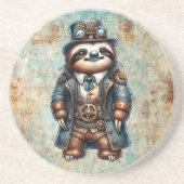 Dessous De Verre En Grès Sloth Steampunk (Devant)