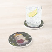 Dessous De Verre En Grès S'mores Guy en neige (Côté)