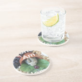 Dessous De Verre En Grès Snacking de lapin mignon (Côté)