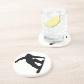 Dessous De Verre En Grès Snowboardeur (Côté)