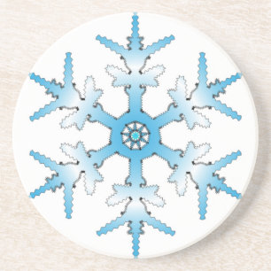 DESSOUS DE VERRE EN GRÈS SNOWFLAKE