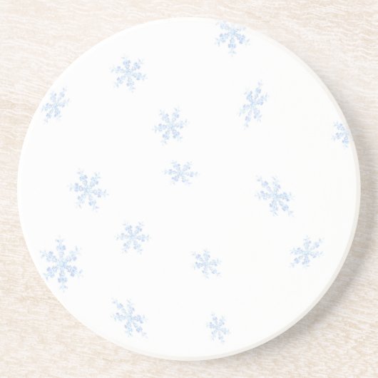 Dessous De Verre En Grès Snowflakes (Devant)