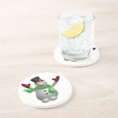 Dessous De Verre En Grès Snowman (Côté)