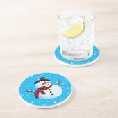 Dessous De Verre En Grès Snowman (Côté)