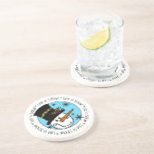 Dessous De Verre En Grès Snowman Laisser Neige (Côté)