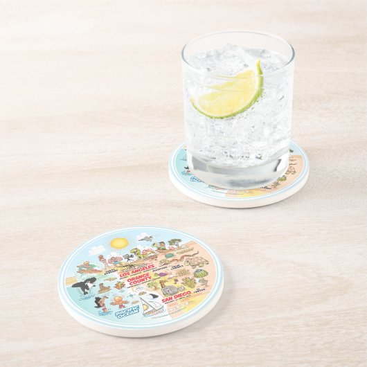 Dessous De Verre En Grès SoCal (Côté)