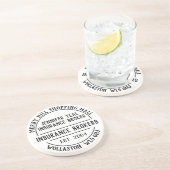 Dessous De Verre En Grès Société d'assurance promotionnelle (Côté)