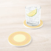 Dessous De Verre En Grès Soleil (Côté)