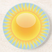 Dessous De Verre En Grès Soleil brillant (Devant)