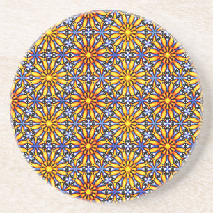 Dessous De Verre En Grès Soleil Céleste