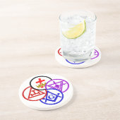 Dessous De Verre En Grès Soleil de rite de York (Côté)