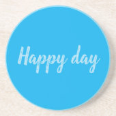 Dessous De Verre En Grès Solid Color Text Template  (Devant)