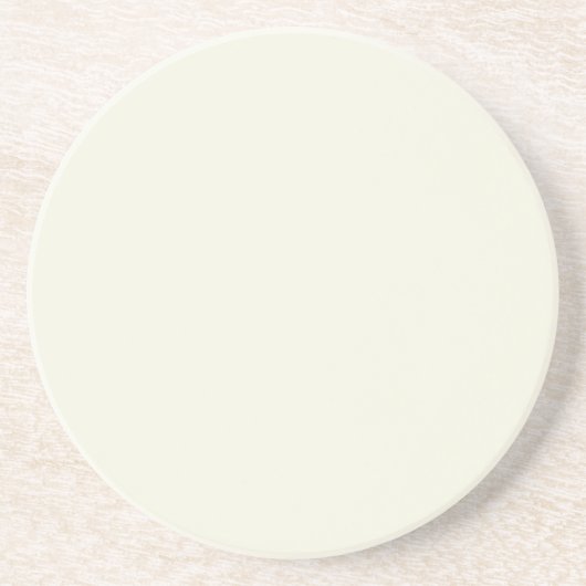 Dessous De Verre En Grès Solid Pale Butter Yellow Coaster (Devant)