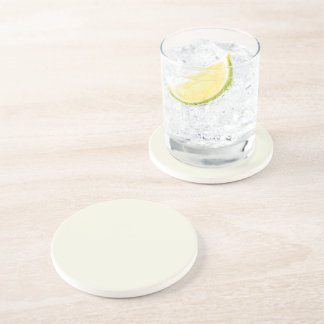 Dessous De Verre En Grès Solid Pale Butter Yellow Coaster