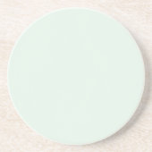 Dessous De Verre En Grès Solid Pale Mint Green Coaster (Devant)