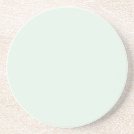 Dessous De Verre En Grès Solid Pale Mint Green Coaster (Devant)