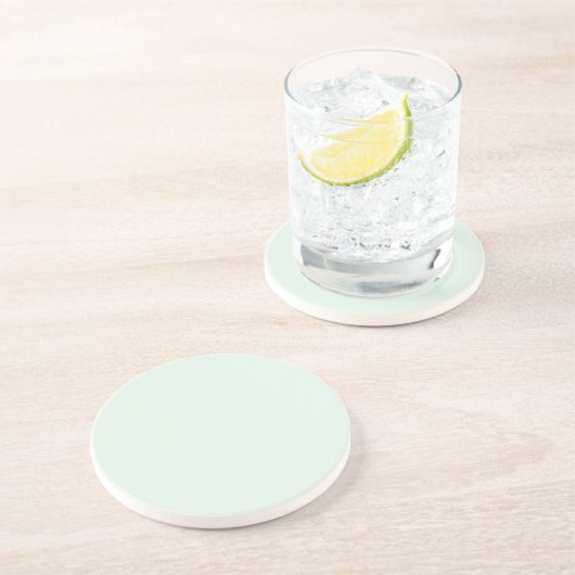 Dessous De Verre En Grès Solid Pale Mint Green Coaster (Côté)