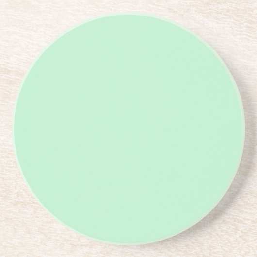 Dessous De Verre En Grès Solid Soft Mint Green Coaster (Devant)