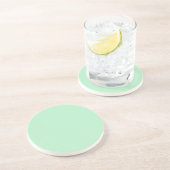 Dessous De Verre En Grès Solid Soft Mint Green Coaster (Côté)