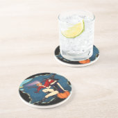 Dessous De Verre En Grès Sorcière rousse Halloween (Côté)