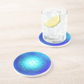 Dessous De Verre En Grès Source – Fleur de Vie (Côté)