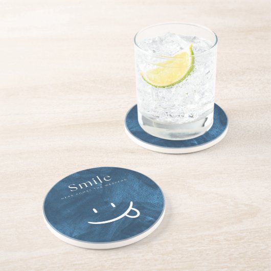 Dessous De Verre En Grès Sourire (Côté)