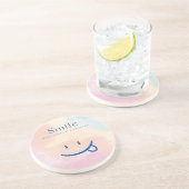 Dessous De Verre En Grès Sourire (Côté)