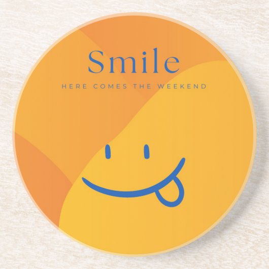 Dessous De Verre En Grès Sourire (Devant)