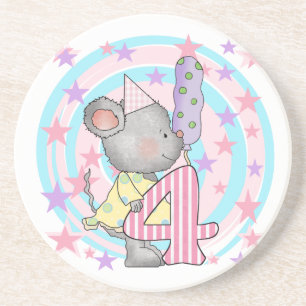 Dessous De Verre En Grès Souris 4e anniversaire T-shirts et cadeaux