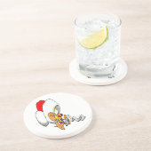 Dessous De Verre En Grès Souris de Noël (Côté)