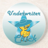 Dessous De Verre En Grès Sous-écrivain Chick #7 (Devant)