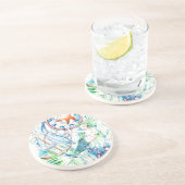 Dessous De Verre En Grès Sous la mer (Côté)