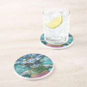 Dessous De Verre En Grès Sous la nage aquatique (Côté)