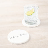 Dessous De Verre En Grès Sous-main Chic Calligraphie Professionnel Créatif  (Côté)