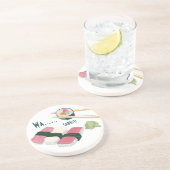 Dessous De Verre En Grès Sous-tasses Sushi Wasabi (Côté)