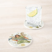 Dessous De Verre En Grès Sous-verre Ange Message (Côté)