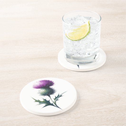 Dessous De Verre En Grès Sous-verre Chardon Écossais (Côté)