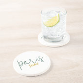 Dessous De Verre En Grès Sous-verre en grès commémoratif de Paris, France (Côté)