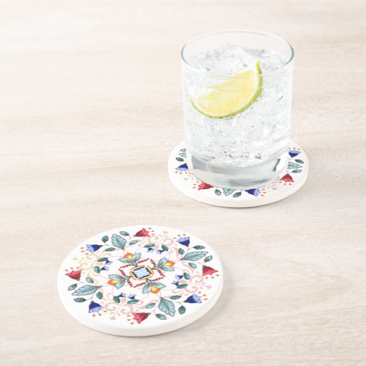 Dessous De Verre En Grès Sous-verre en grès - Fiori (A) (Côté)