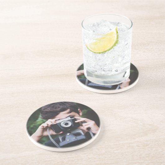 Dessous De Verre En Grès Sous-verre en grès moderne pour table à manger (Côté)