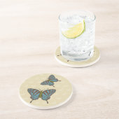 Dessous De Verre En Grès Sous-verre en grès Papillon japonais (Côté)