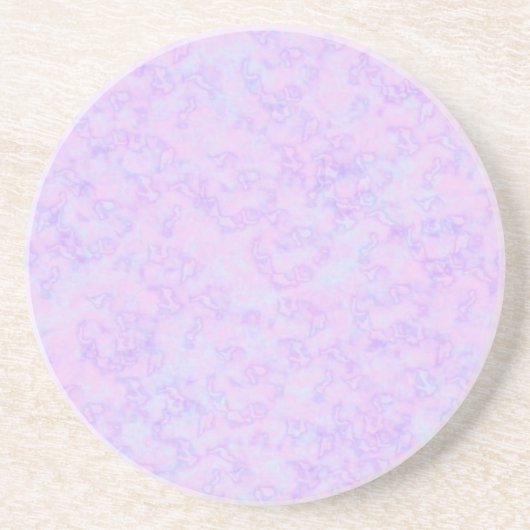 Dessous De Verre En Grès Sous-verre en grès pastel marbré rose (Devant)