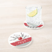 Dessous De Verre En Grès Sous-verre en grès personnalisé pour joueur de qui (Côté)