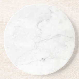 Dessous De Verre En Grès Sous-verre en papier rustique en marbre blanc simp