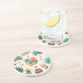 Dessous De Verre En Grès Sous-verres botaniques tropicaux Oasis dorée (Côté)