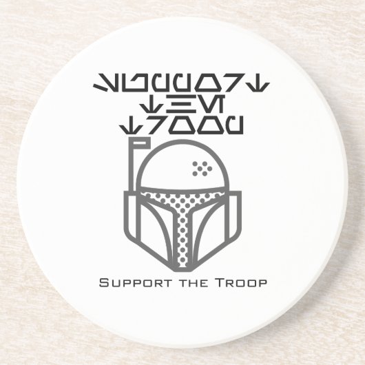 Dessous De Verre En Grès Soutenez la troupe.w (Devant)